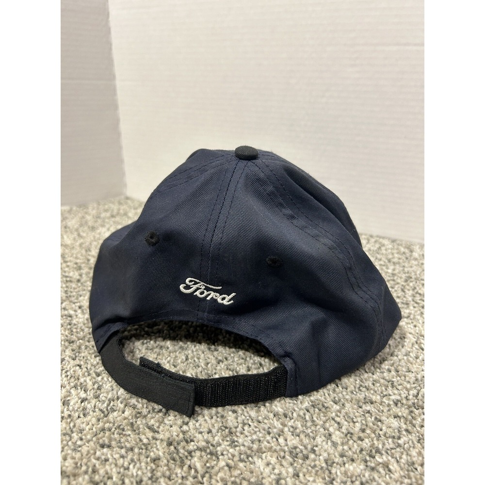 Ford Hat Speedway Blues Black with Blue Stripe - Picture 2 of 4